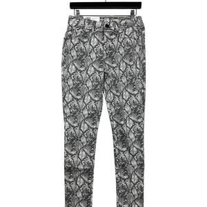 NEW! Seven7 Tummy Less Jeans Snakeskin Print Neutral Snake - 4